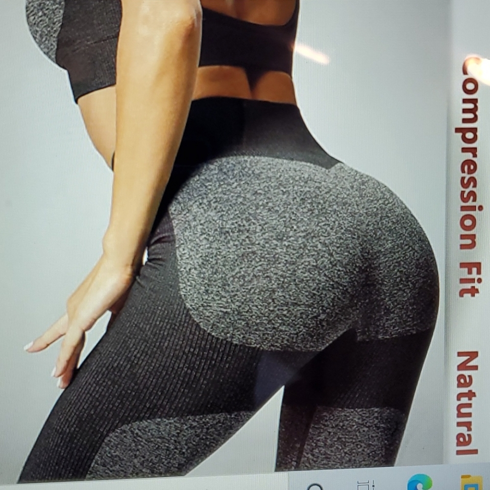 Women High Waist Yoga Pants Tights Size XL - Picture 3 of 10